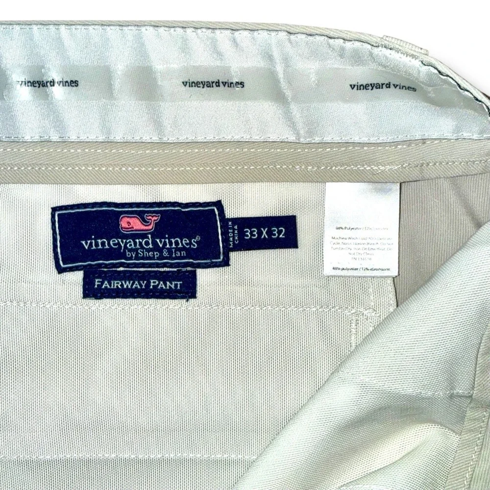 VINEYARD VINES Pants Men 33x32 (Measures 36x33) Fairway Performance Golf Stretch